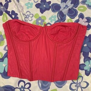 Pink Corset Tube Top